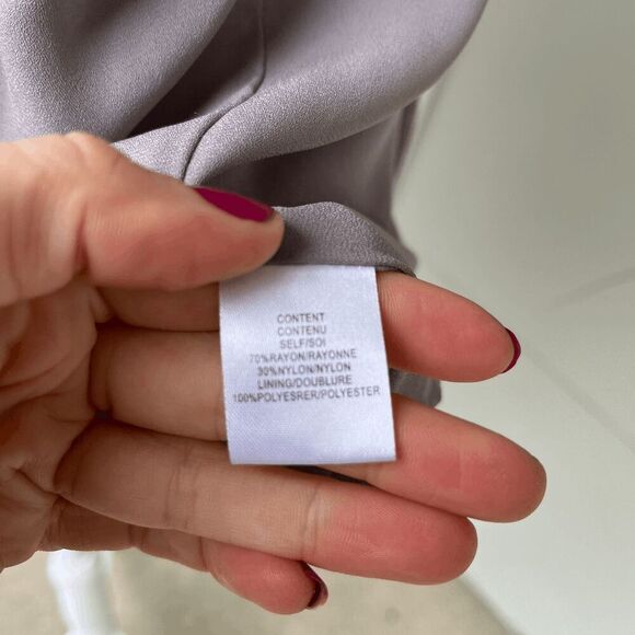 WAYF Taupe Crushed Velvet Tie-Neck Cropped Blouse Jacket Small - Picture 4 of 10